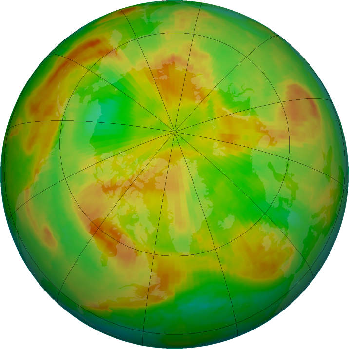 Arctic ozone map for 22 May 2002